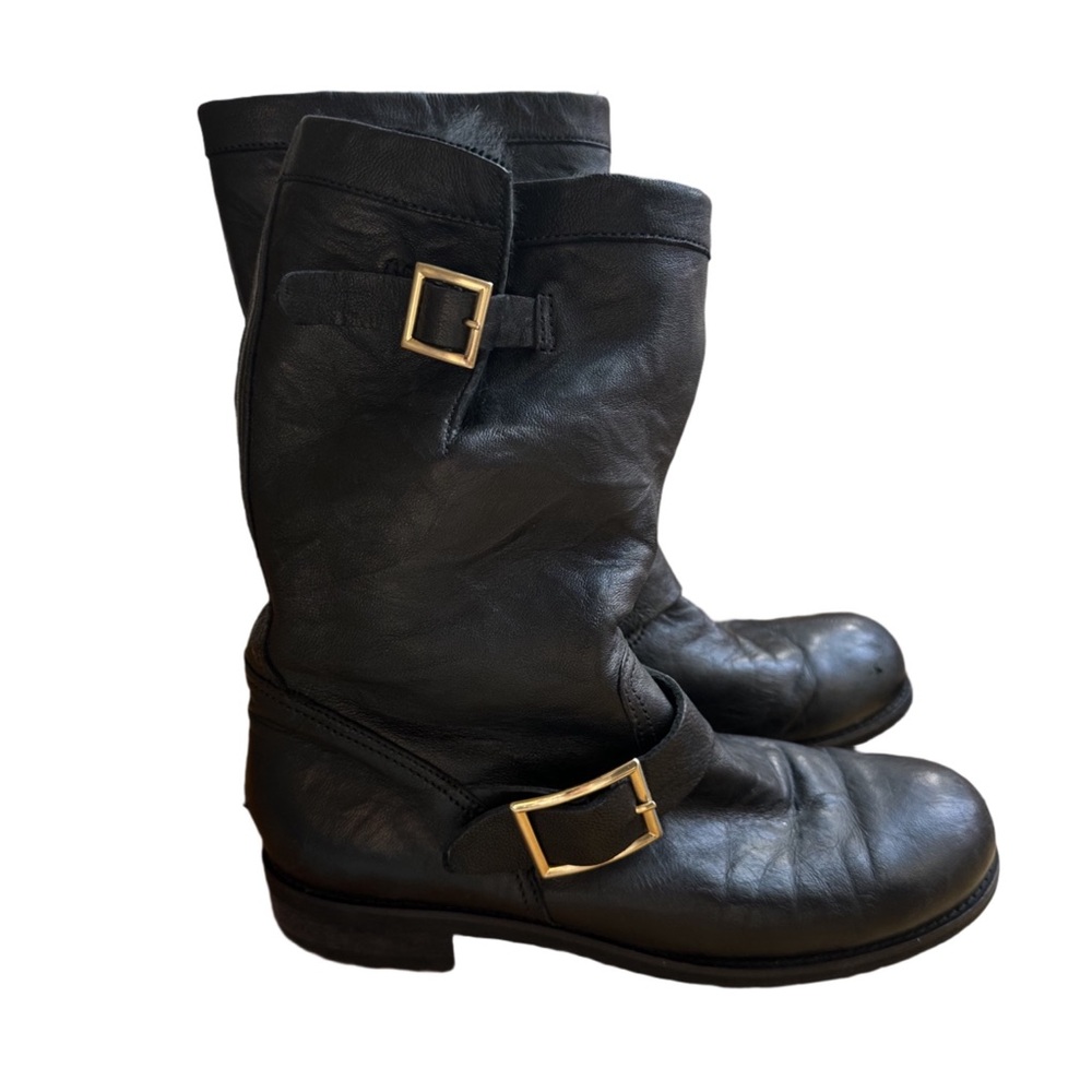 Jimmy Choo Fur-lined Biker Boots